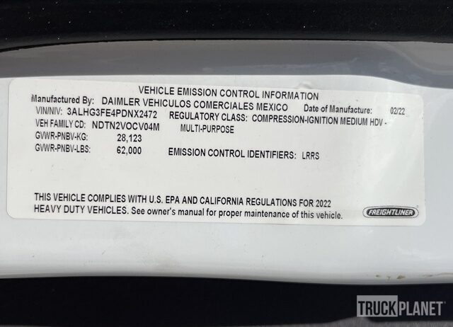 2023 Freightliner 114SD w/Cemen Tech C60, Stk #4983U